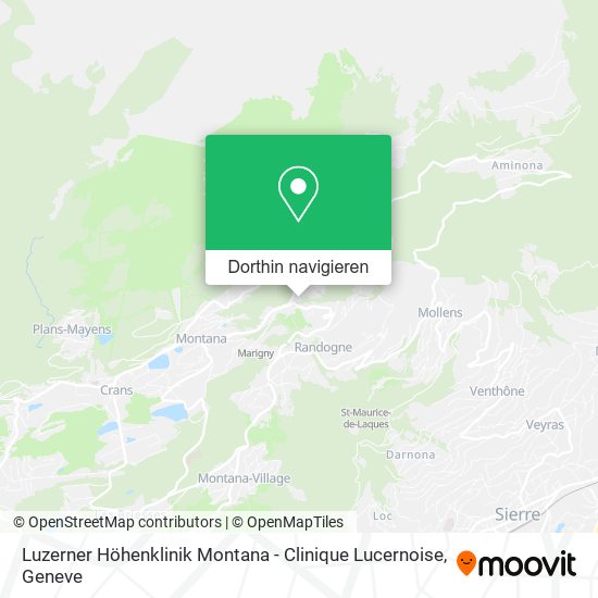 Luzerner Höhenklinik Montana - Clinique Lucernoise Karte