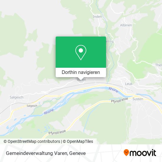 Gemeindeverwaltung Varen Karte