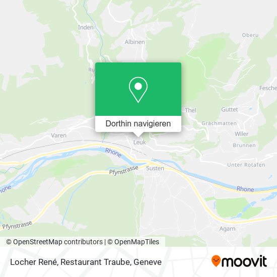 Locher René, Restaurant Traube Karte