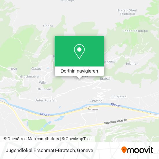 Jugendlokal Erschmatt-Bratsch Karte