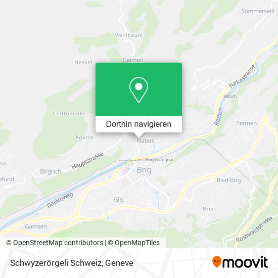 Schwyzerörgeli Schweiz Karte