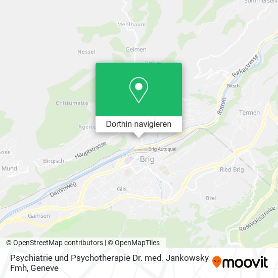 Psychiatrie und Psychotherapie Dr. med. Jankowsky Fmh Karte