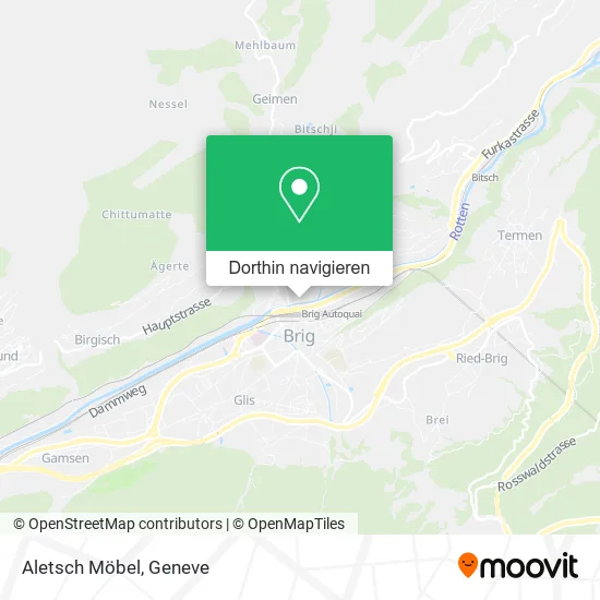 Aletsch Möbel Karte