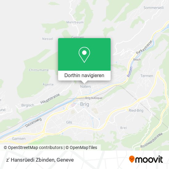 z' Hansrüedi Zbinden Karte