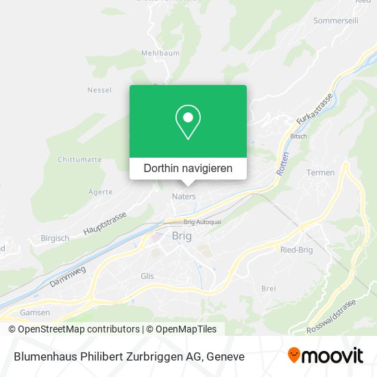 Blumenhaus Philibert Zurbriggen AG Karte