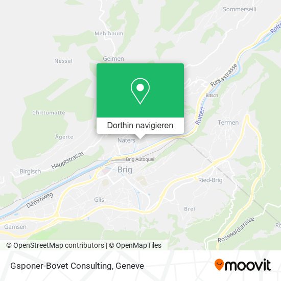 Gsponer-Bovet Consulting Karte
