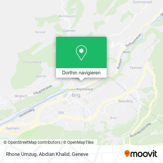Rhone Umzug, Abdian Khalid Karte