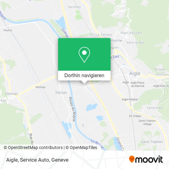 Aigle, Service Auto Karte