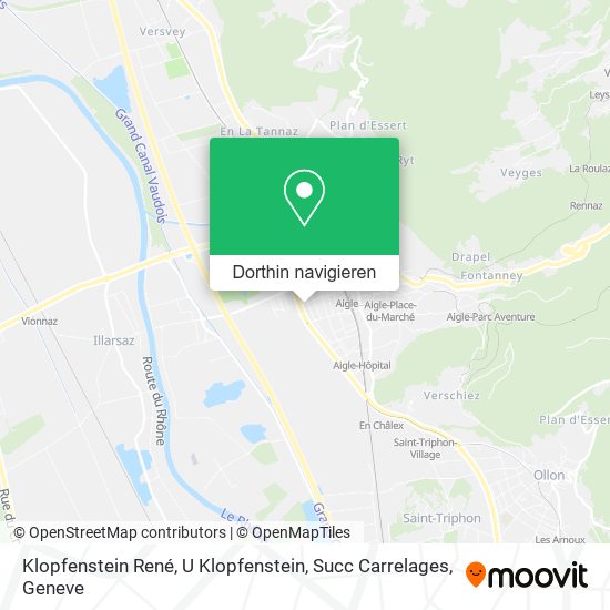 Klopfenstein René, U Klopfenstein, Succ Carrelages Karte