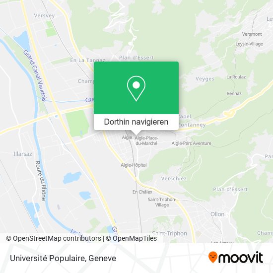 Université Populaire Karte