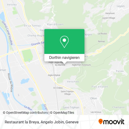 Restaurant la Breya, Angelo Jobin Karte
