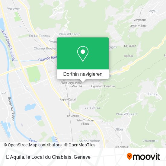 L' Aquila, le Local du Chablais Karte
