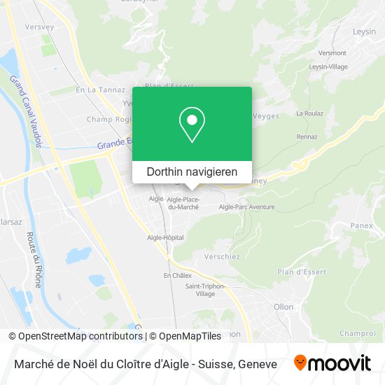 Marché de Noël du Cloître d'Aigle - Suisse Karte