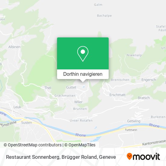 Restaurant Sonnenberg, Brügger Roland Karte