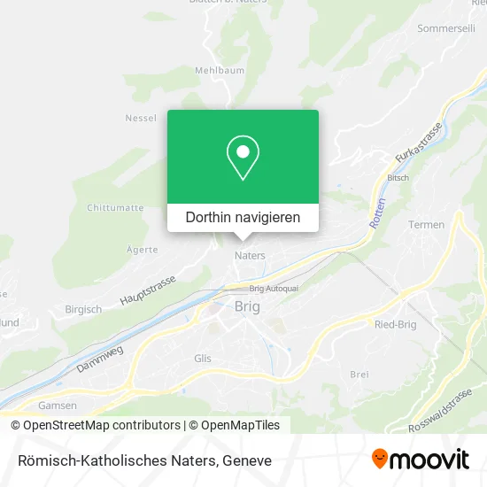 Römisch-Katholisches Naters Karte