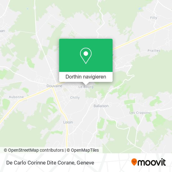 De Carlo Corinne Dite Corane Karte