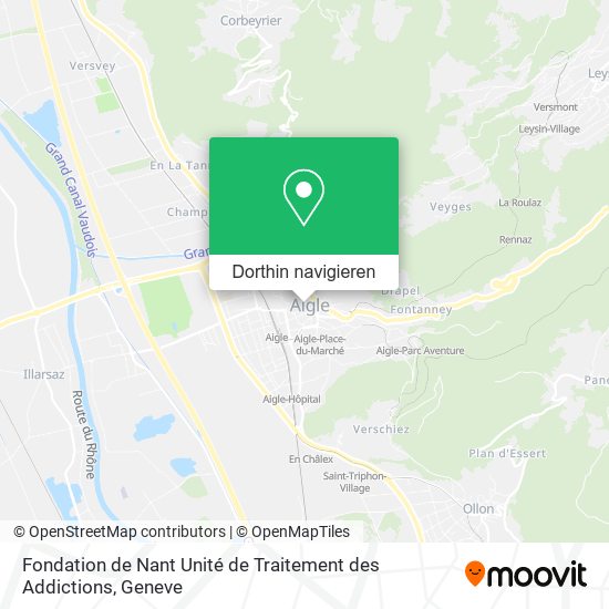 Fondation de Nant Unité de Traitement des Addictions Karte