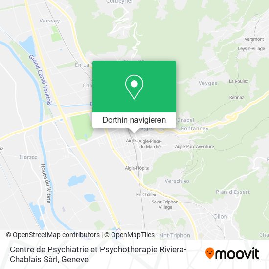Centre de Psychiatrie et Psychothérapie Riviera-Chablais Sàrl Karte
