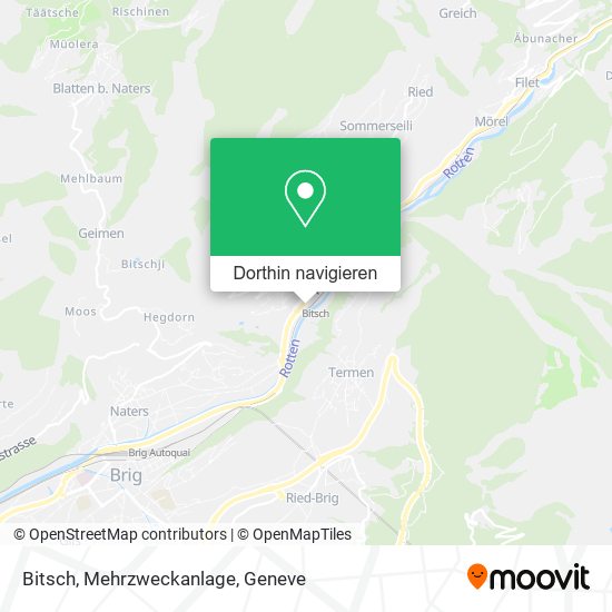 Bitsch, Mehrzweckanlage Karte