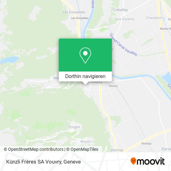 Künzli Frères SA Vouvry Karte