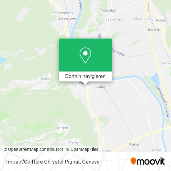 Impact'Coiffure Chrystel Pignat Karte