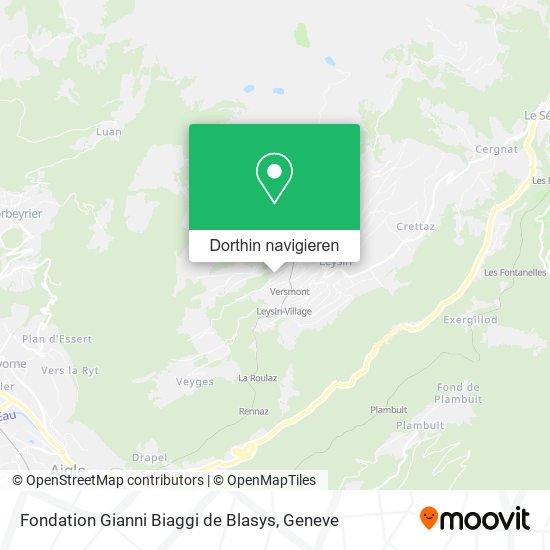 Fondation Gianni Biaggi de Blasys Karte