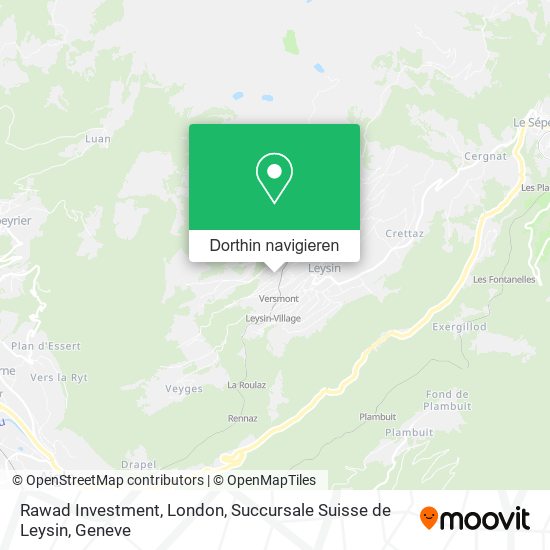 Rawad Investment, London, Succursale Suisse de Leysin Karte