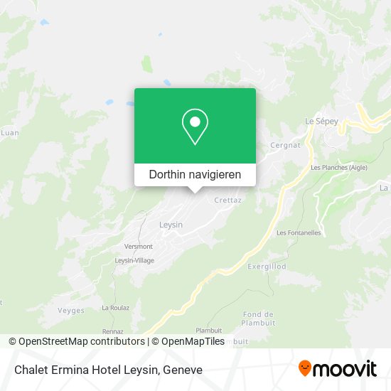 Chalet Ermina Hotel Leysin Karte