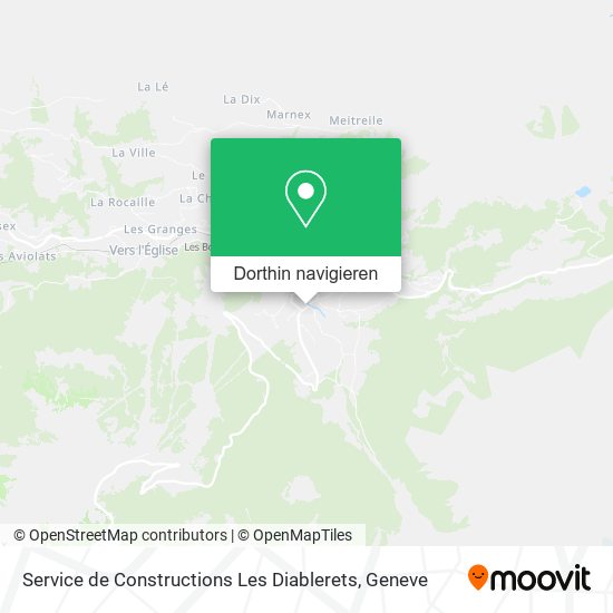 Service de Constructions Les Diablerets Karte