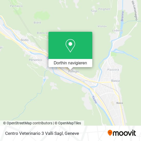 Centro Veterinario 3 Valli Sagl Karte