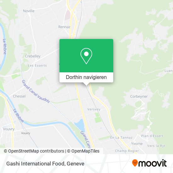 Gashi International Food Karte