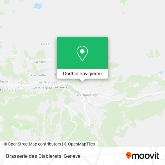 Brasserie des Diablerets Karte