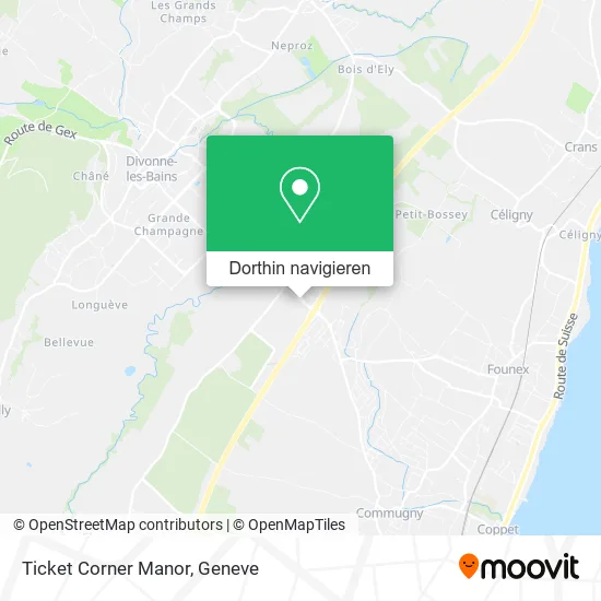 Ticket Corner Manor Karte