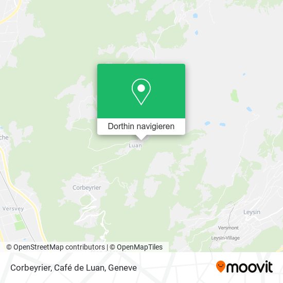Corbeyrier, Café de Luan Karte