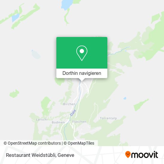 Restaurant Weidstübli Karte