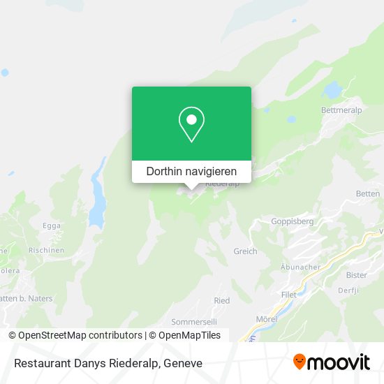 Restaurant Danys Riederalp Karte