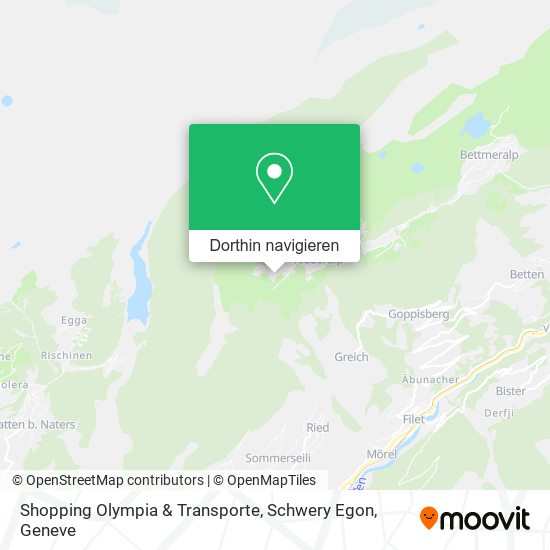 Shopping Olympia & Transporte, Schwery Egon Karte
