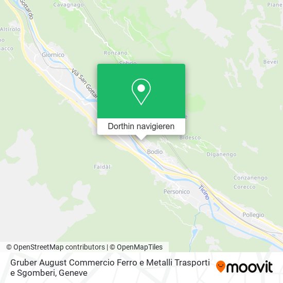 Gruber August Commercio Ferro e Metalli Trasporti e Sgomberi Karte