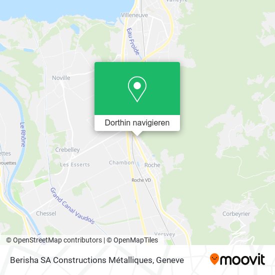 Berisha SA Constructions Métalliques Karte