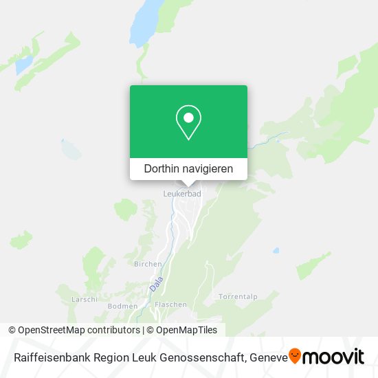 Raiffeisenbank Region Leuk Genossenschaft Karte