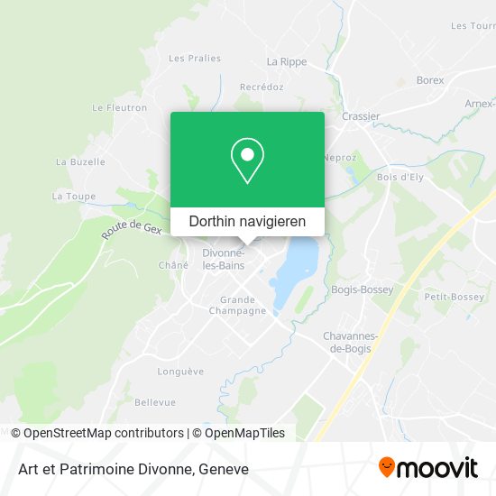 Art et Patrimoine Divonne Karte