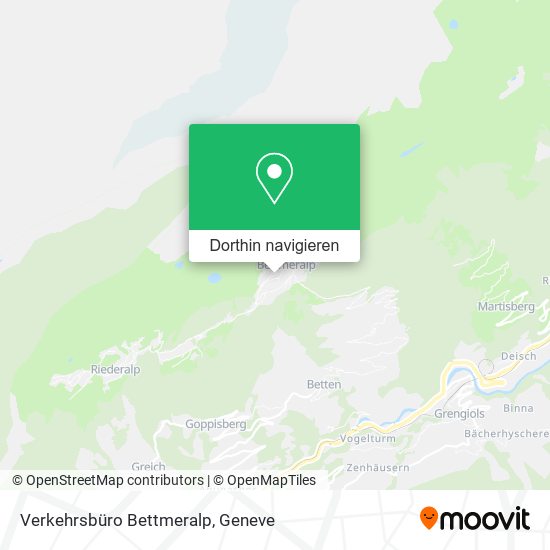Verkehrsbüro Bettmeralp Karte