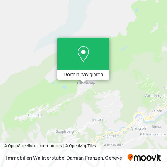 Immobilien Walliserstube, Damian Franzen Karte