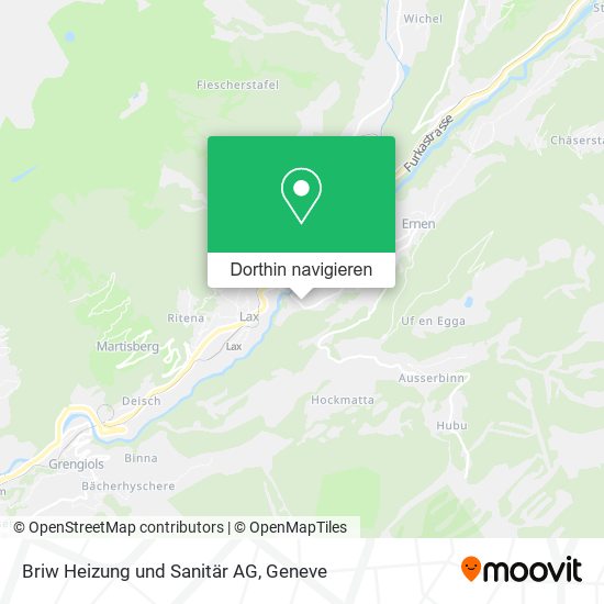 Briw Heizung und Sanitär AG Karte