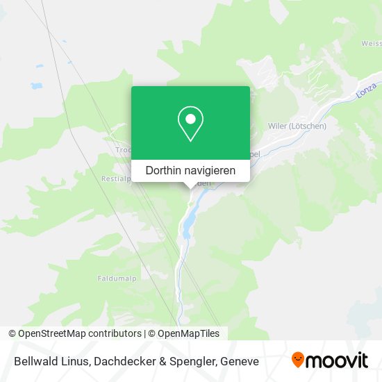 Bellwald Linus, Dachdecker & Spengler Karte