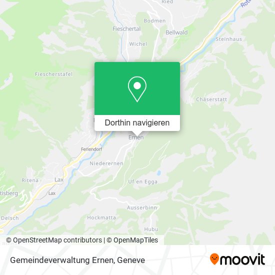 Gemeindeverwaltung Ernen Karte