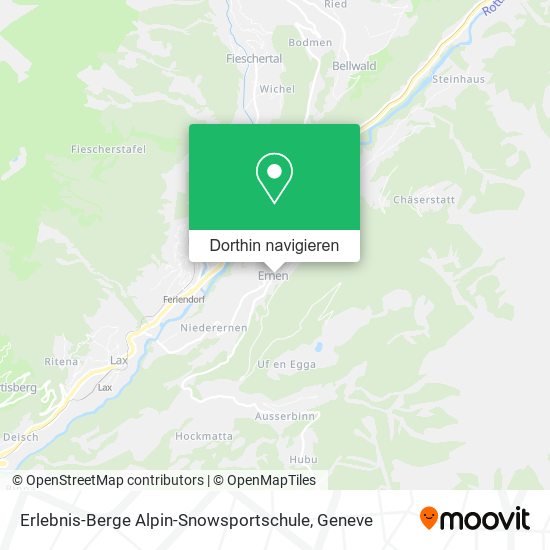 Erlebnis-Berge Alpin-Snowsportschule Karte