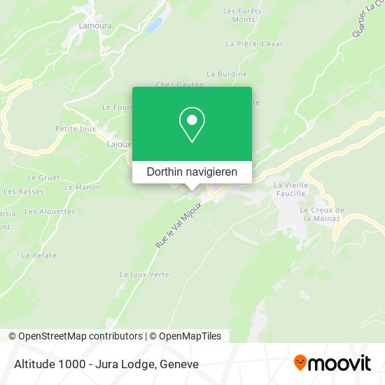 Altitude 1000 - Jura Lodge Karte