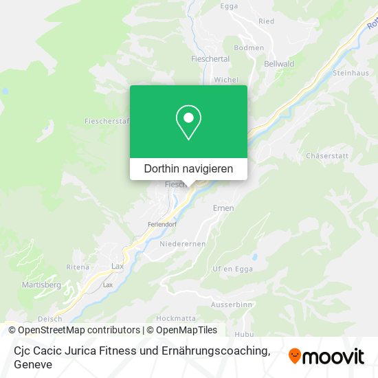 Cjc Cacic Jurica Fitness und Ernährungscoaching Karte