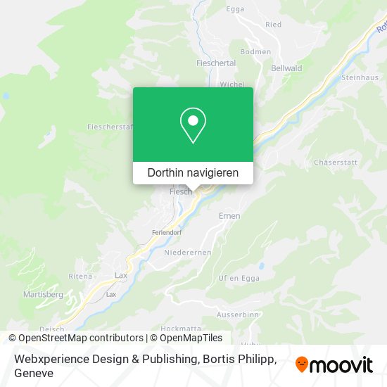 Webxperience Design & Publishing, Bortis Philipp Karte